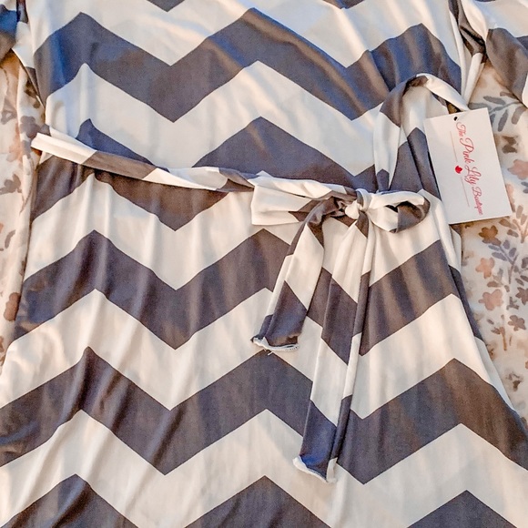 NWT Chevron Dress from the Pink Lilly Boutique - Picture 3 of 5